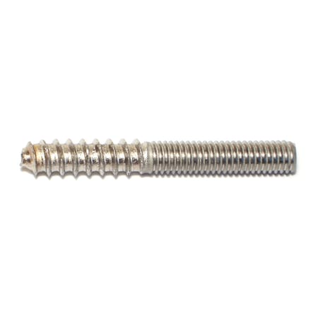 Midwest Fastener 3/8 in Thread to 3/8"-16 Thread, 8 PK 18-8 Stainless Steel, Plain Finish 71106